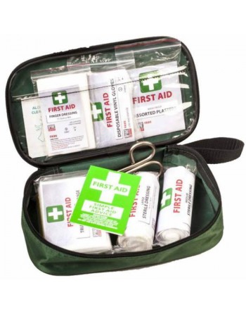 First aid kit for small vehicles