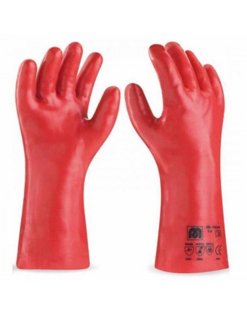 Long PVC gloves with chemical protection