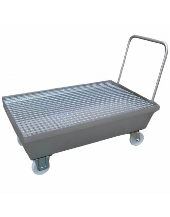 Cart with retention sump for 220L drums